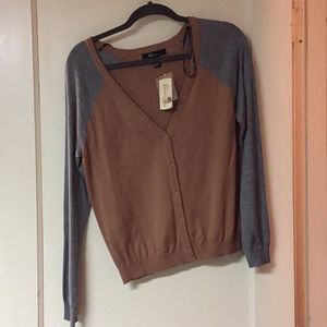 Cute Brown and Grey Cardigan